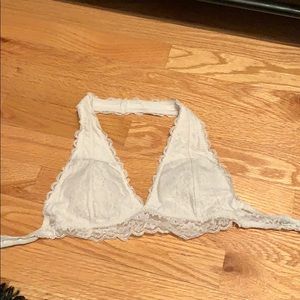 Hollister white lace bralette